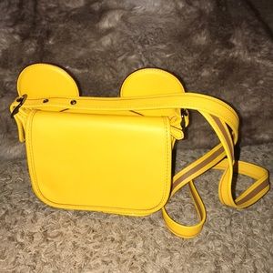Coach x Disney yellow crossbody